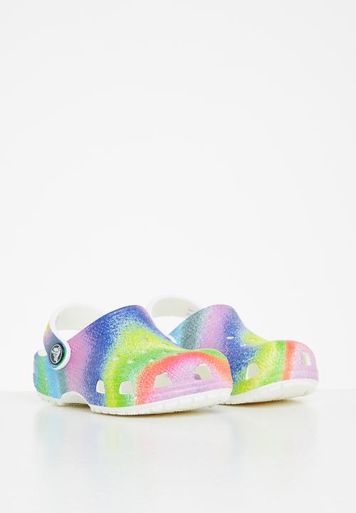 Crocs - Classic spray dye clog t - white & multi