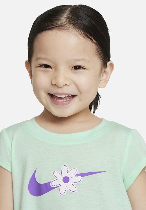 Nike - Nike girls sport daisy bike short set - violet shock & mint 
