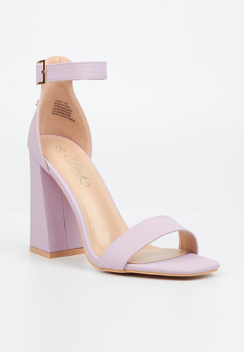 Miss Black - Senza1 block heel - lilac