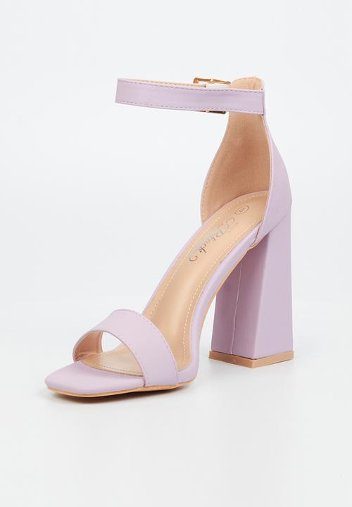 Miss Black - Senza1 block heel - lilac