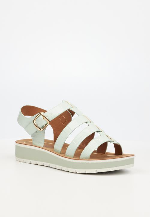 Butterfly Feet - Emmie 1 ankle tie sandal - mint