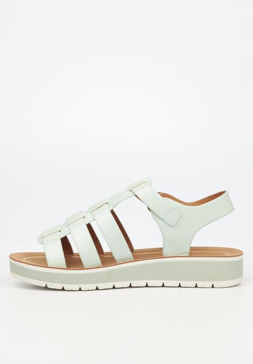 Butterfly Feet - Emmie 1 ankle tie sandal - mint