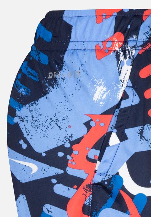 Nike - Nike boys df thrill aop short - midnight navy