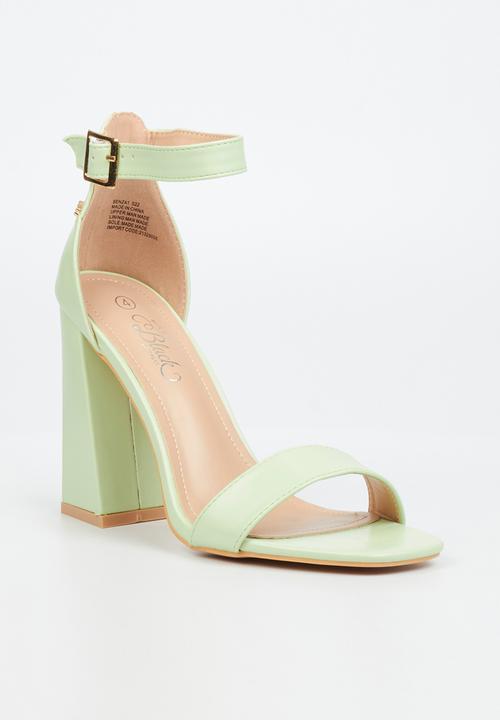 Miss Black - Senza1 block heel - mint