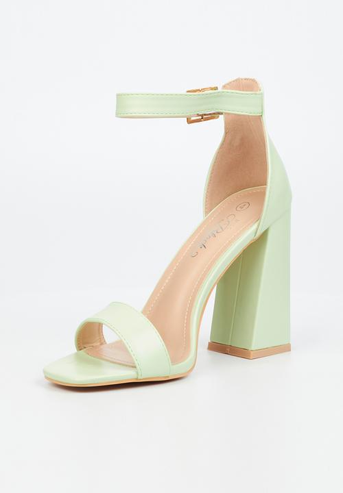 Miss Black - Senza1 block heel - mint