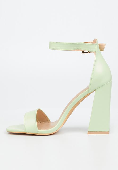 Miss Black - Senza1 block heel - mint