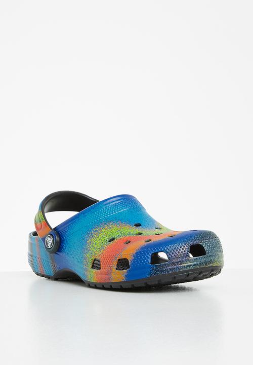 Crocs - Classic spray dye clog - black & multi
