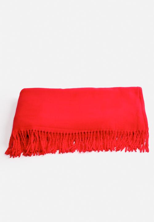 8th Avenue - Exotic Poppy Red Throw