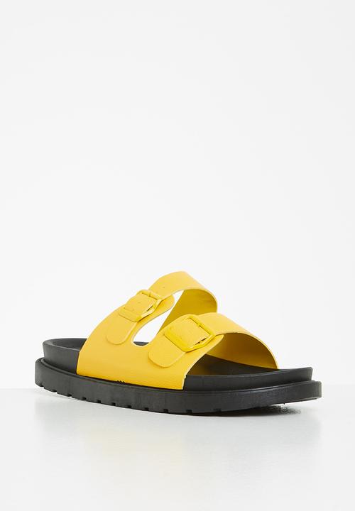 Madison® - Crystal double buckle slide - yellow
