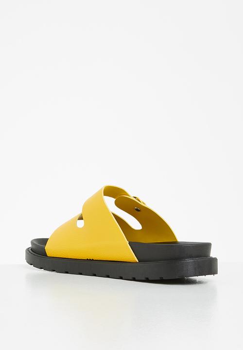 Madison® - Crystal double buckle slide - yellow