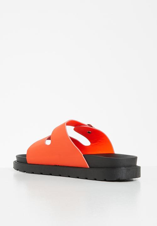 Madison® - Crystal double buckle slide - orange
