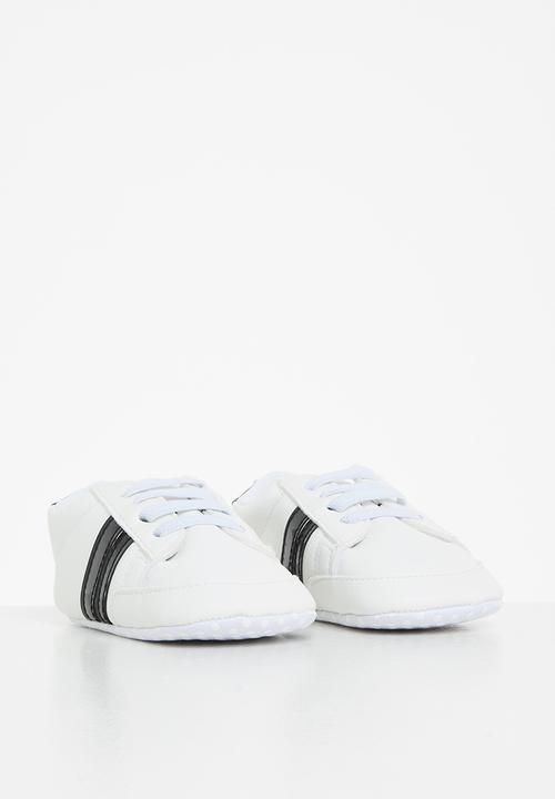 Pop Candy - Baby soft sole sneaker - white & black