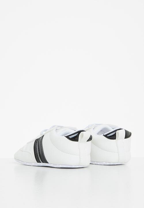 Pop Candy - Baby soft sole sneaker - white & black