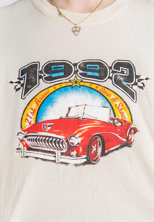 Daisy Street - Cropped tyler tee - natural