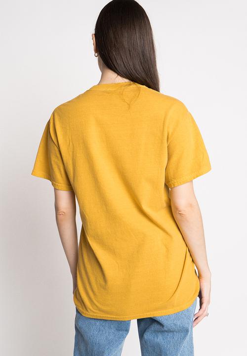 Daisy Street - Woodstock tee - mustard washed