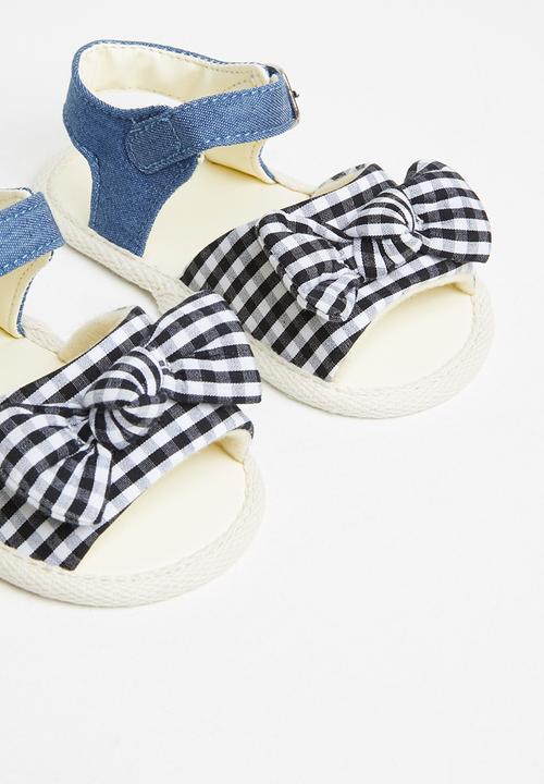 Pop Candy - Baby check sandal - blue