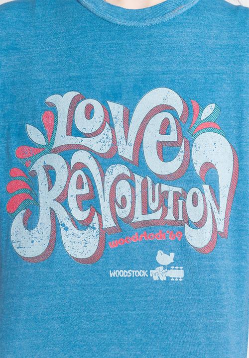 Daisy Street - Woodstock tee - washed blue