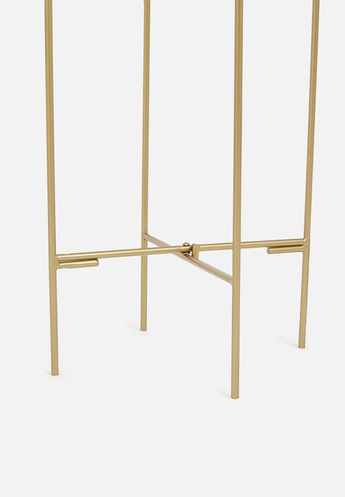 H&S - Vine standing planter - gold