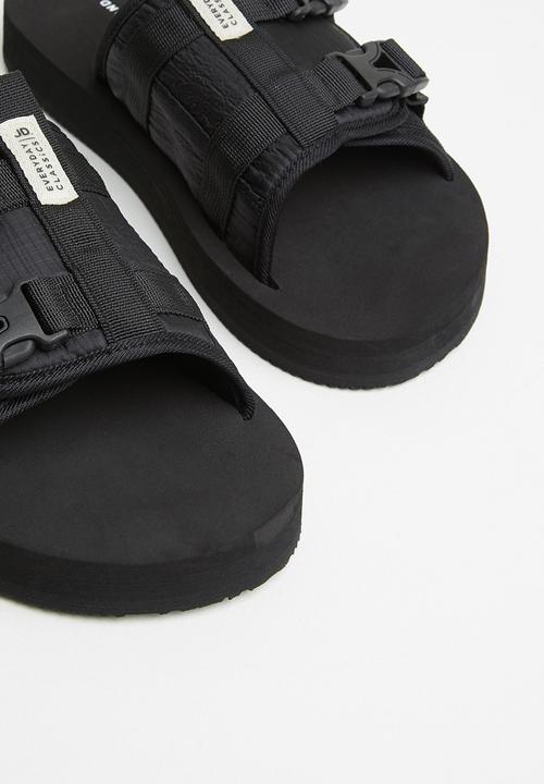 Jonathan D - Jack Nylon & Mesh Sandal - Black