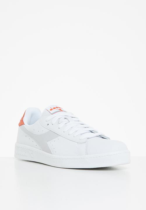 Diadora - Game l low - white/tigerlilly