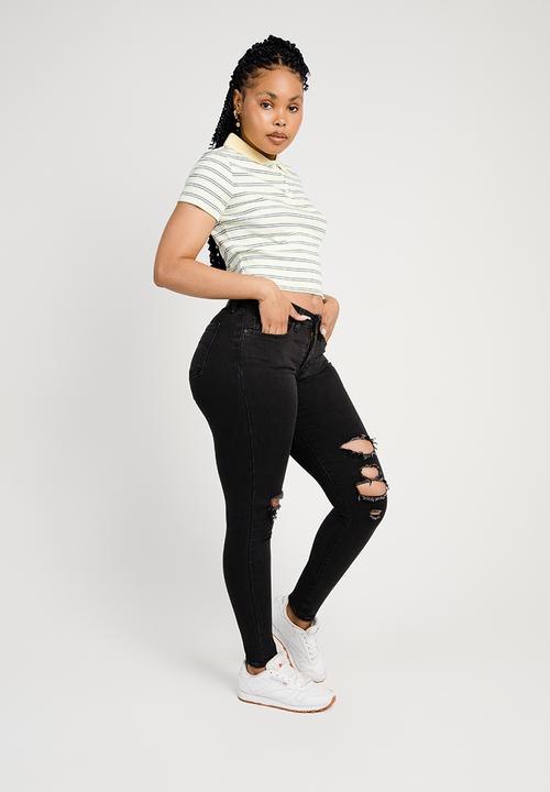 Levi’s® - Curvy super skinny - black pond
