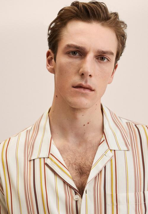 MANGO - Foz shirt  - beige