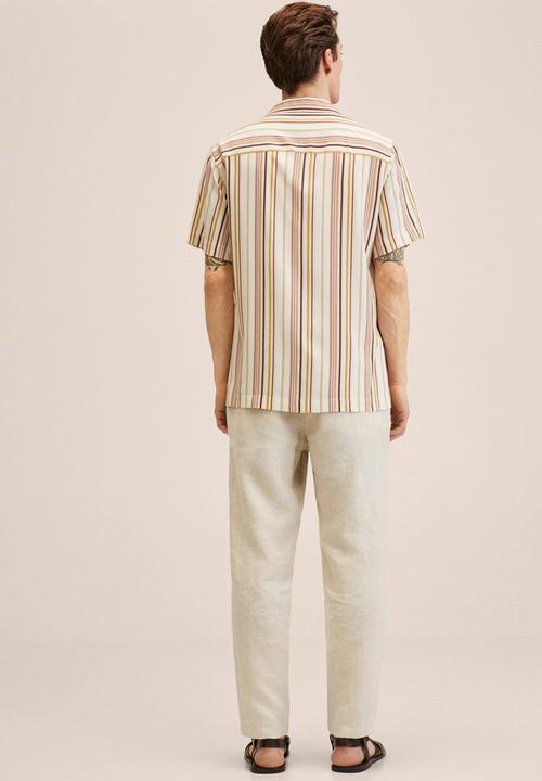 MANGO - Foz shirt  - beige