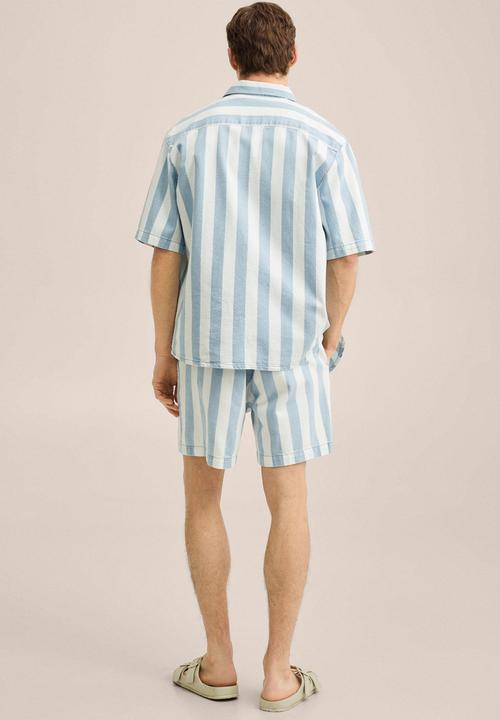 MANGO - Parasol bermuda shorts - blue