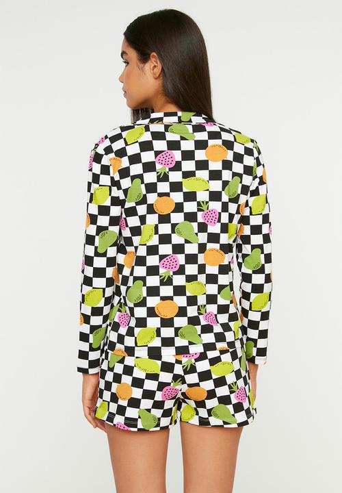 Trendyol - Checker print pyjama set - multi