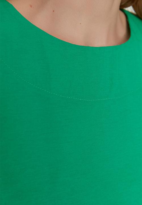 Trendyol - Loose fit crop blouse - green
