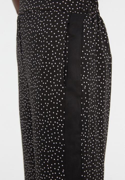 Trendyol - Polka dot trousers - black