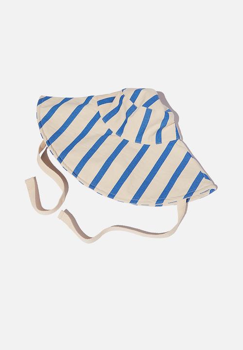 Rubi - Alice wide brim sun hat - cobalt blue natural