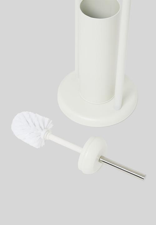 Bathroom Solutions - Toilet brush and holder - white
