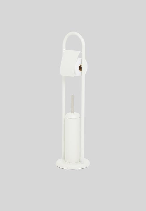 Bathroom Solutions - Toilet brush and holder - white