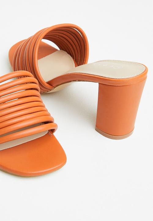 edit - Multi-straps mule - orange