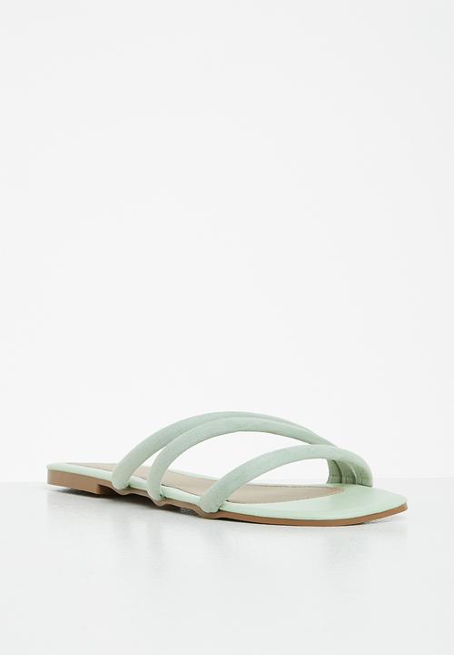 edit - Bethany puffy strap sandal - sage