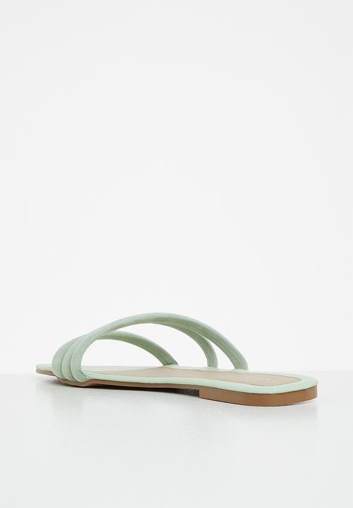 edit - Bethany puffy strap sandal - sage