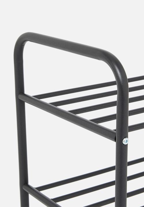 H&S - 3 Layer shoe rack - black