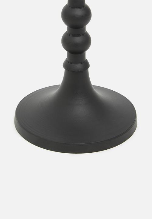 H&S - Kris candle holder - black