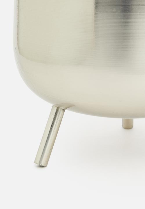 H&S - Romy planter set of 2 - silver