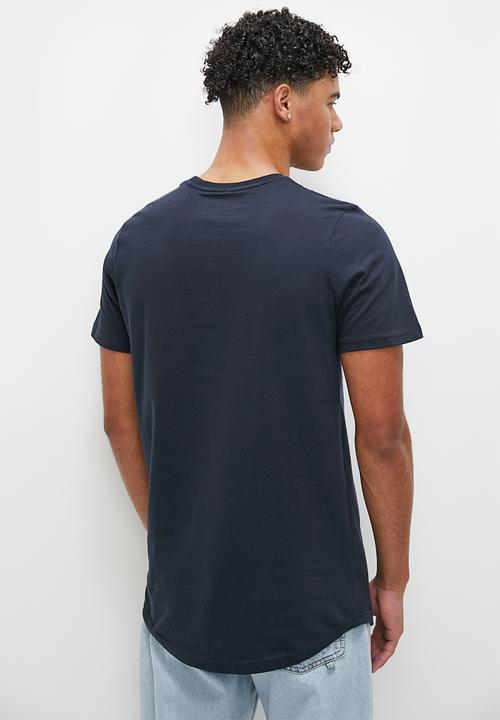 STYLE REPUBLIC - Basic long line tee - dark navy