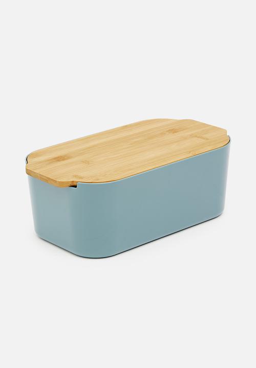 Excellent Houseware - Bread bin - aqua