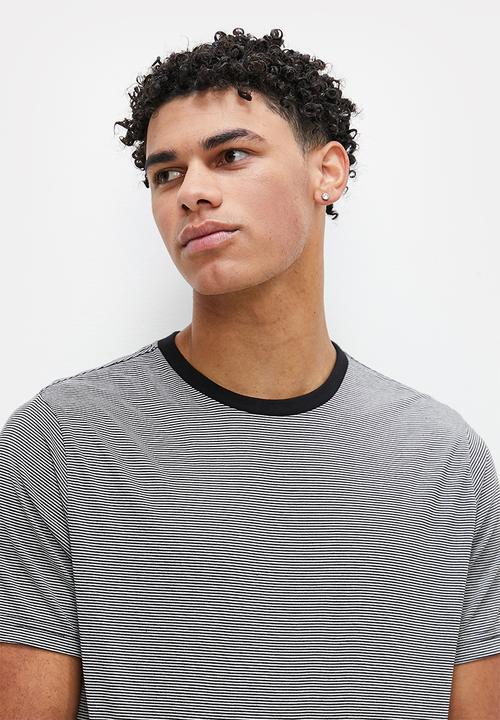 STYLE REPUBLIC - Stripe tee - black & white