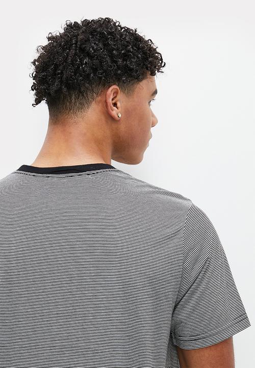STYLE REPUBLIC - Stripe tee - black & white