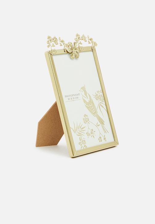 H&S - Blossom photo frame - gold