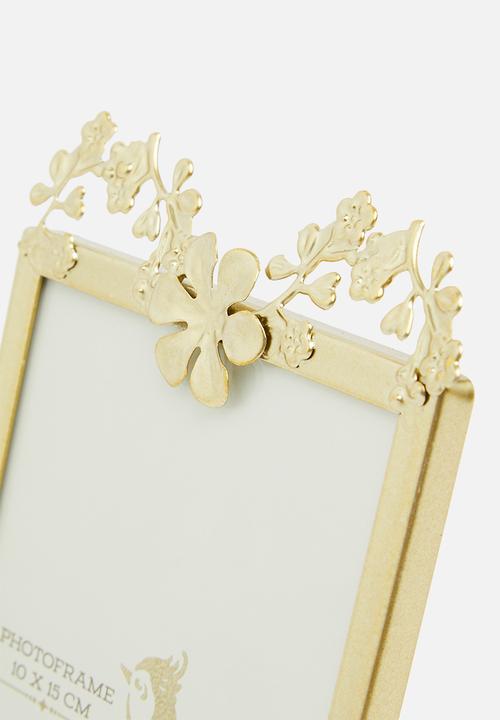 H&S - Blossom photo frame - gold