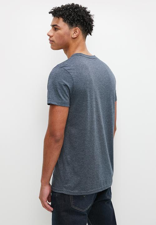 STYLE REPUBLIC - Logo graphic tee - navy melange