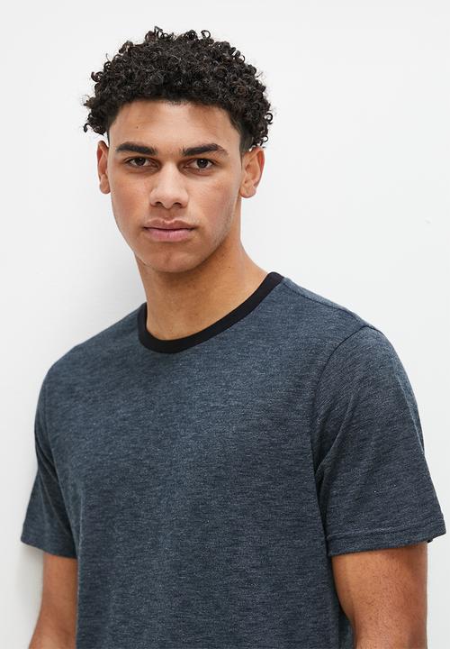 STYLE REPUBLIC - Charcoal stripe tee - charcoal