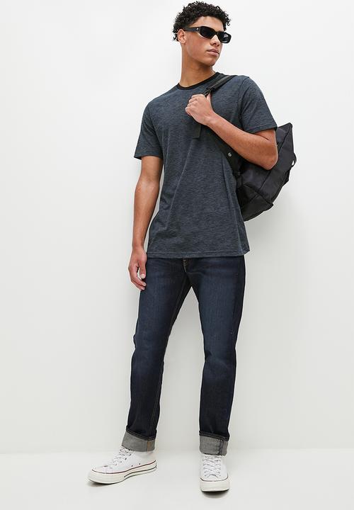 STYLE REPUBLIC - Charcoal stripe tee - charcoal