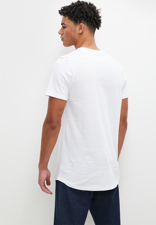 STYLE REPUBLIC - Basic long line tee - white